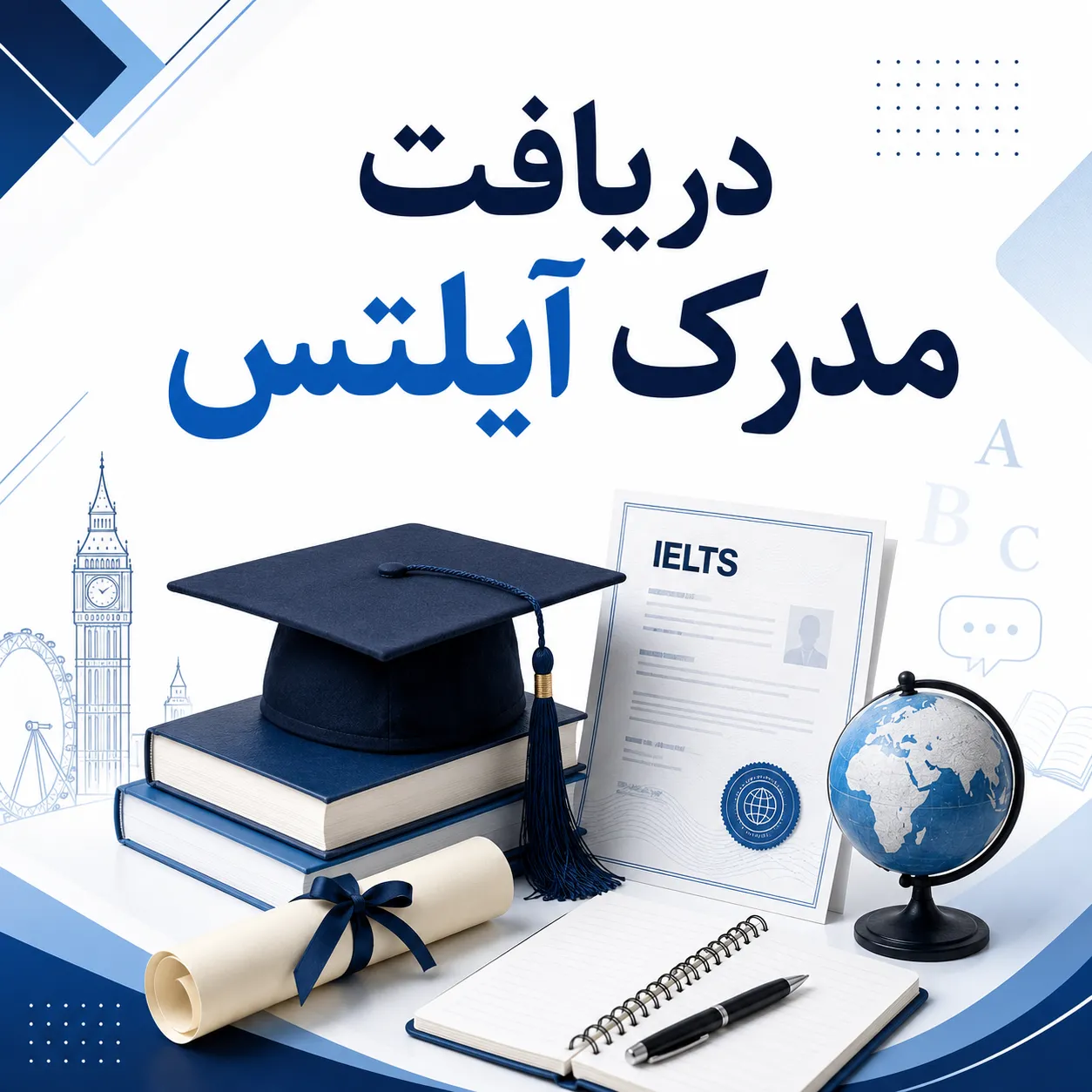 مدرک آیلتس IELTS و پیگیری اطلاعات آزمون زبان انگلیسی