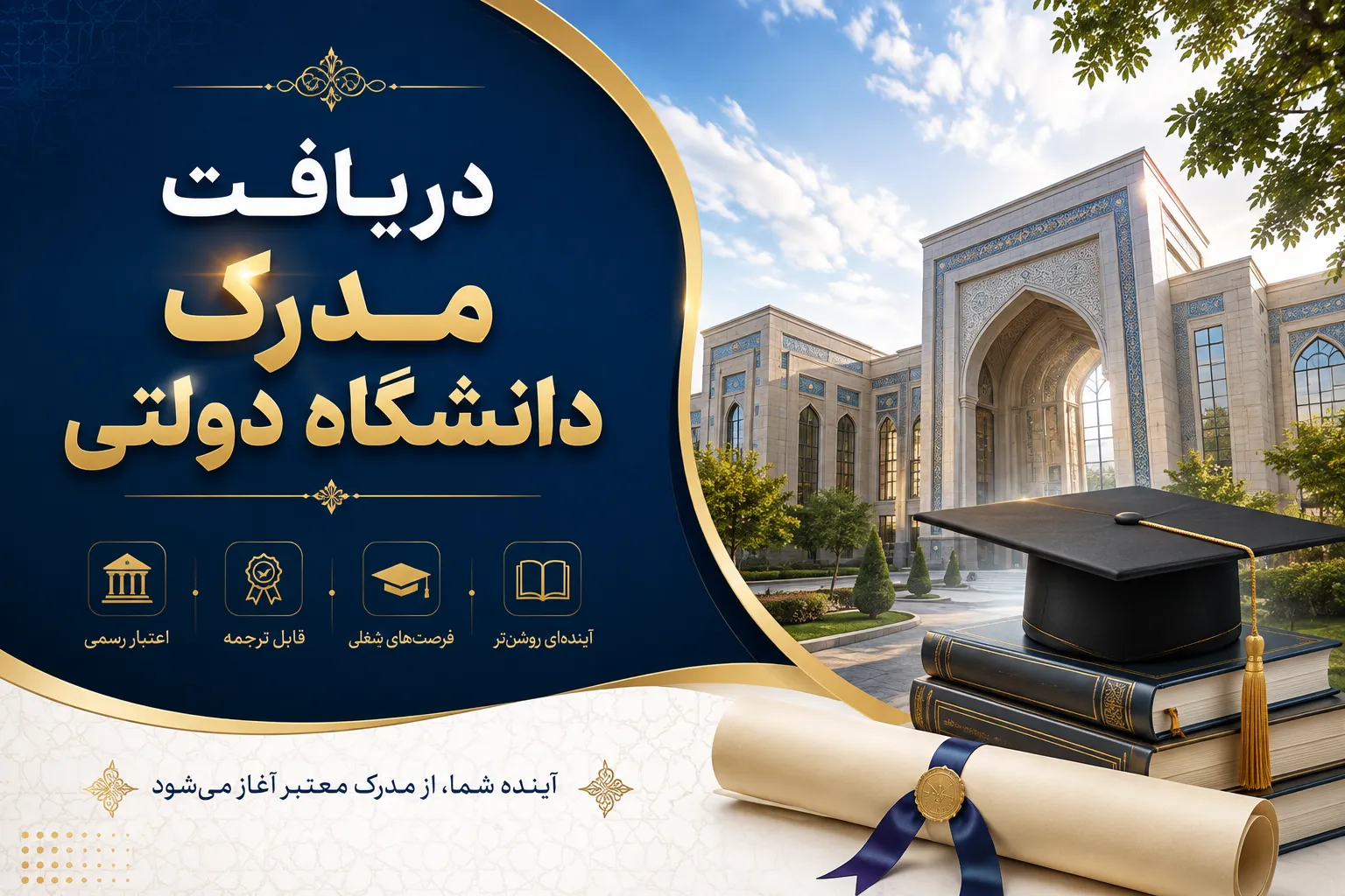 دریافت مدرک دانشگاه دولتی و پیگیری پرونده فارغ التحصیلی