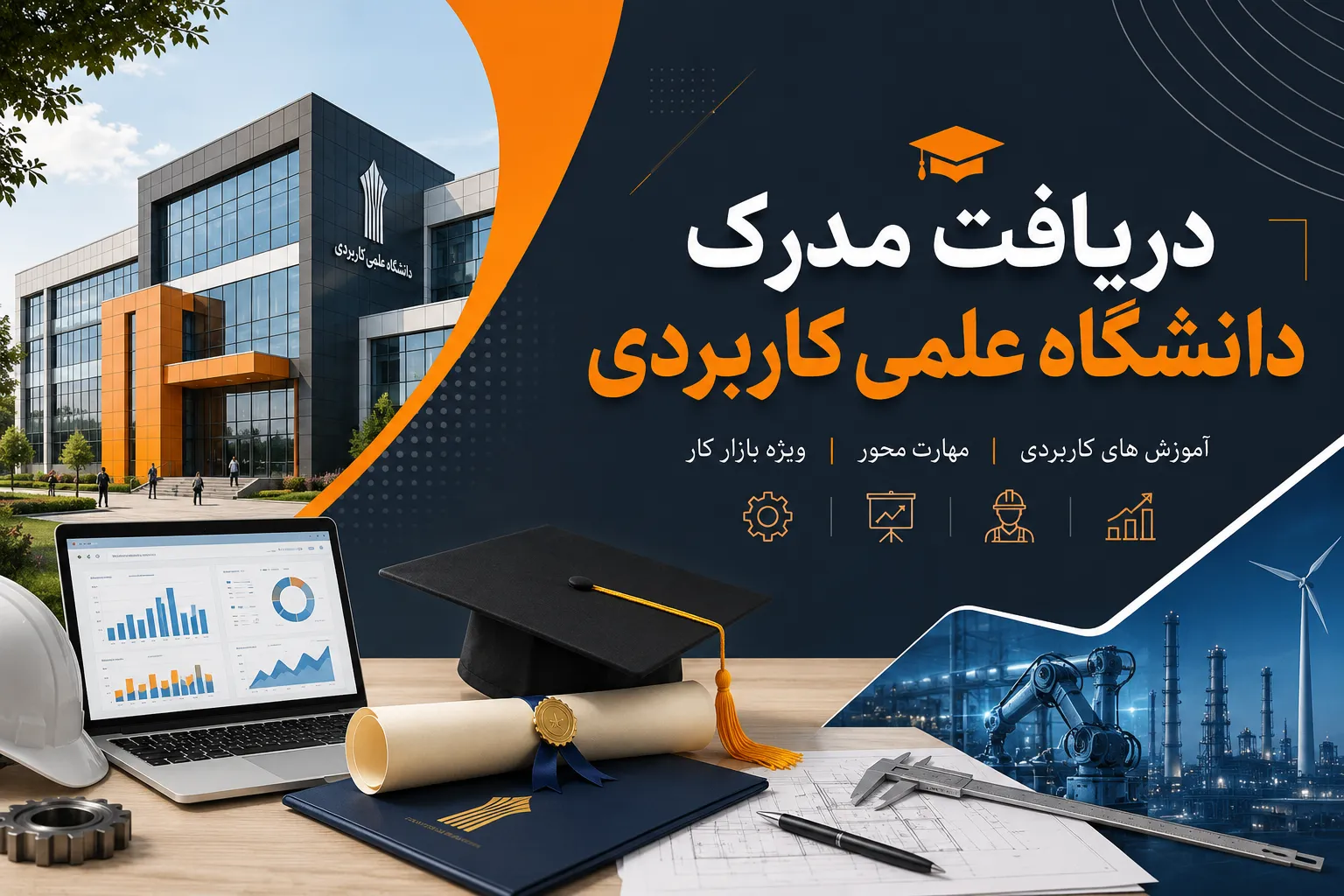 دریافت مدرک دانشگاه علمی کاربردی و رشته های مهارتی
