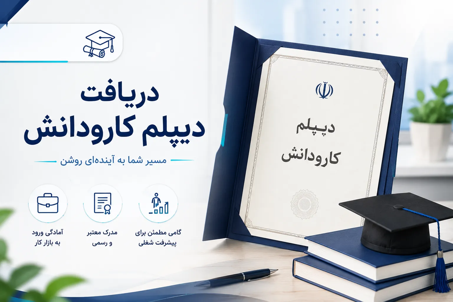بررسی سوابق و رشته برای دریافت دیپلم کاردانش