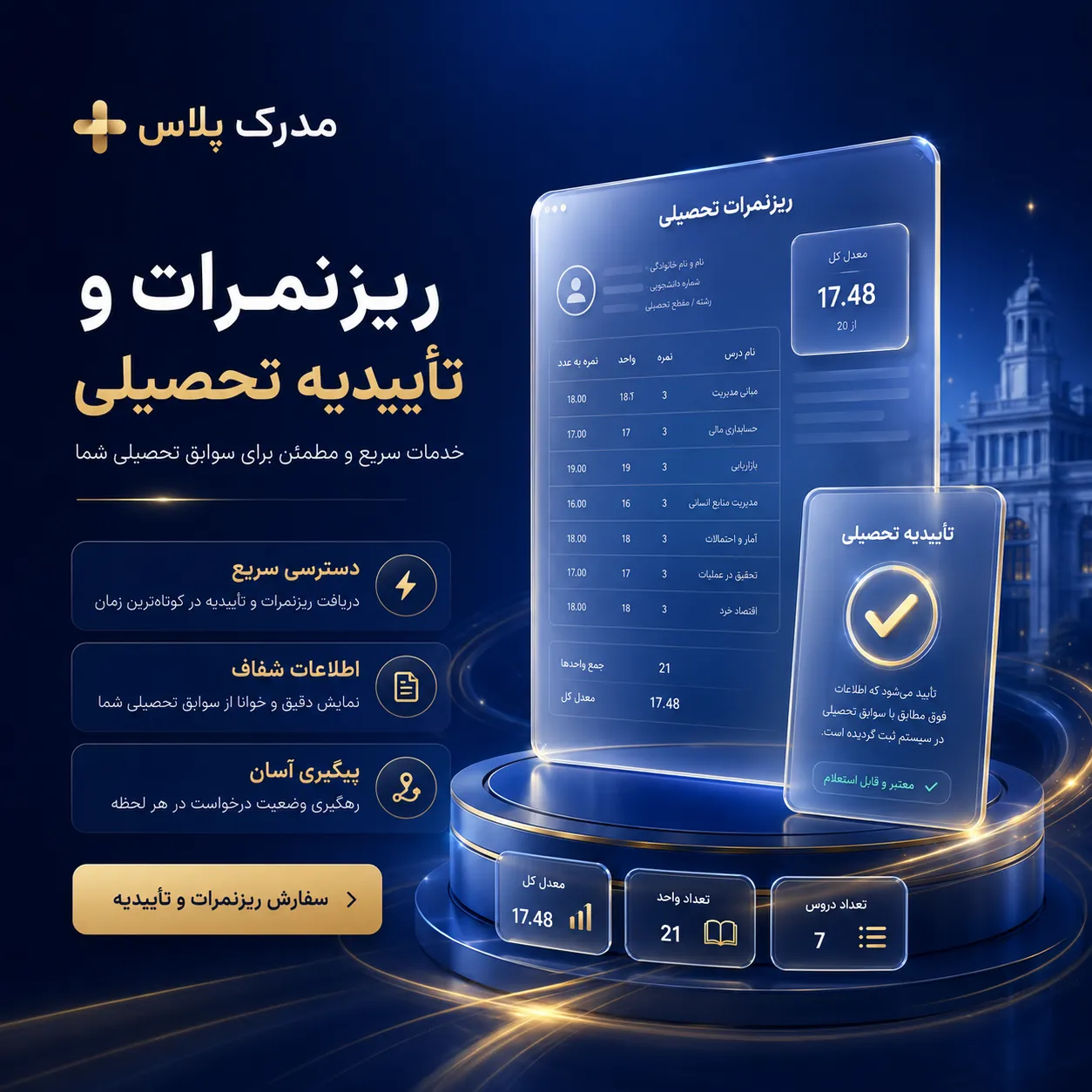 دریافت ریزنمرات تحصیلی و دانشگاهی